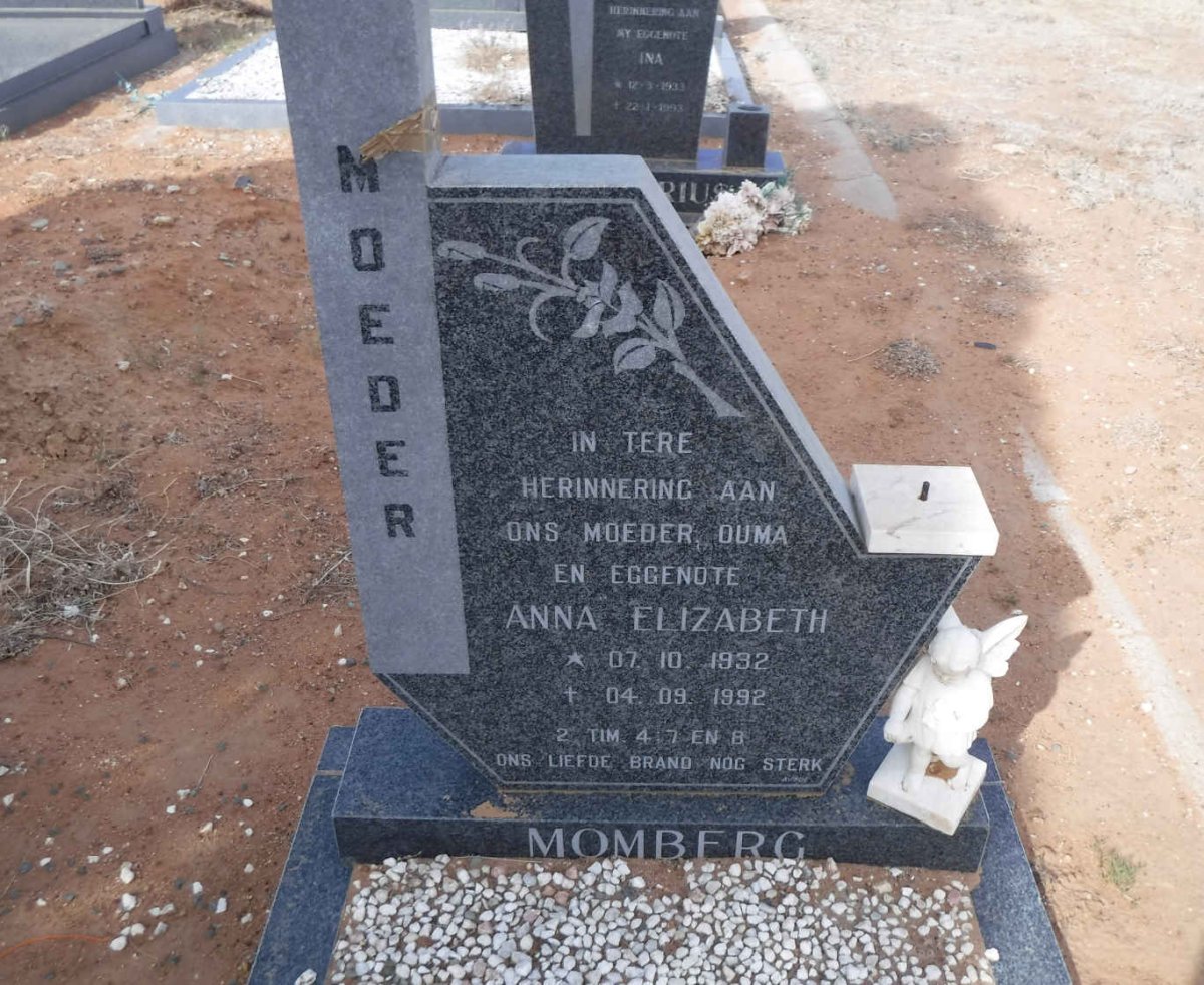 MOMBERG Anna Elizabeth 1932-1992