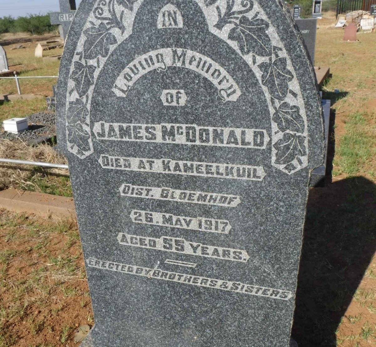 McDONALD James -1917