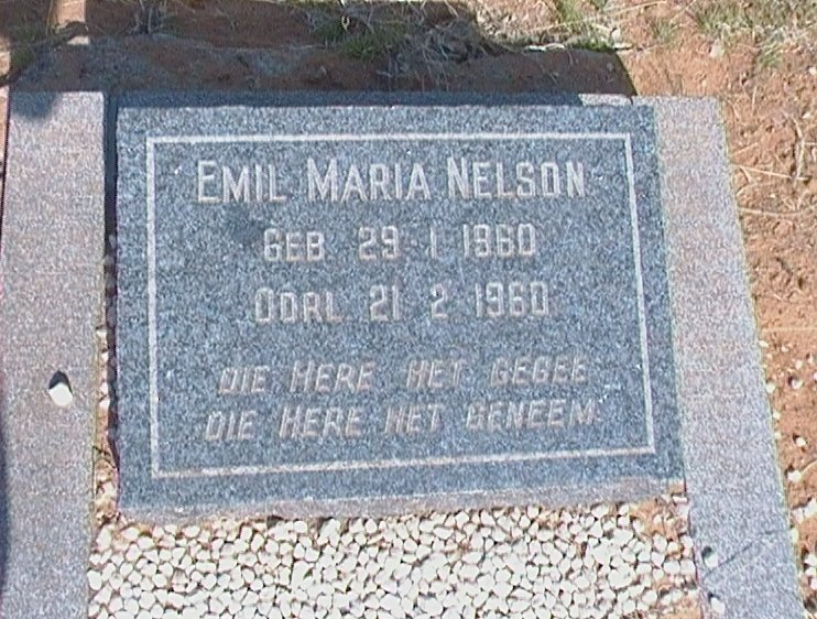 NELSON Emil Maria 1960-1960