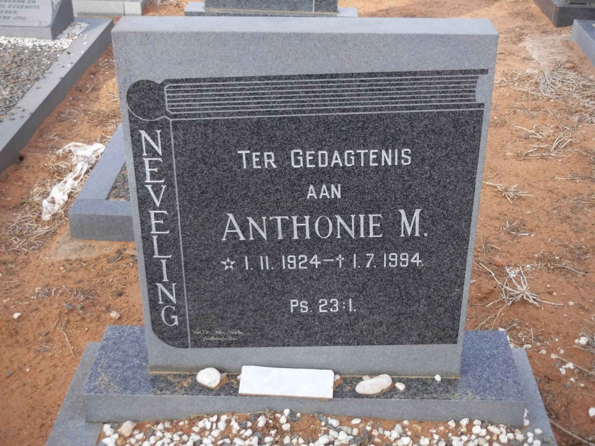 NEVELING Anthonie M. 1924-1994