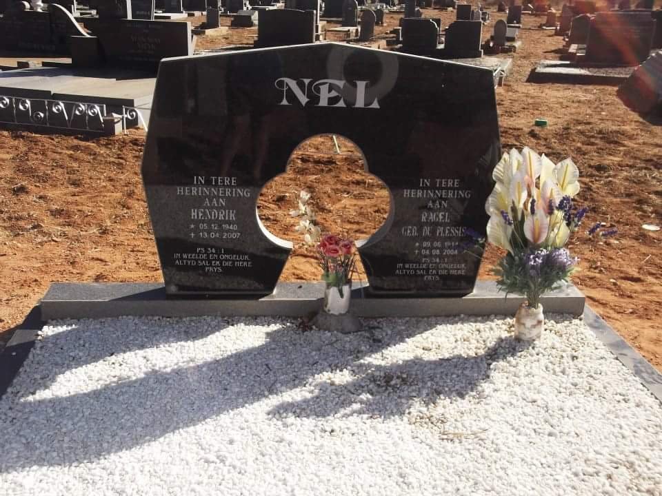 NEL Hendrik 1940-2007 &amp; Ragel DU PLESSIS 1944-2004