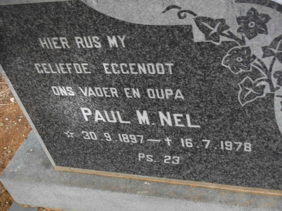 NEL Paul M. 1897-1978