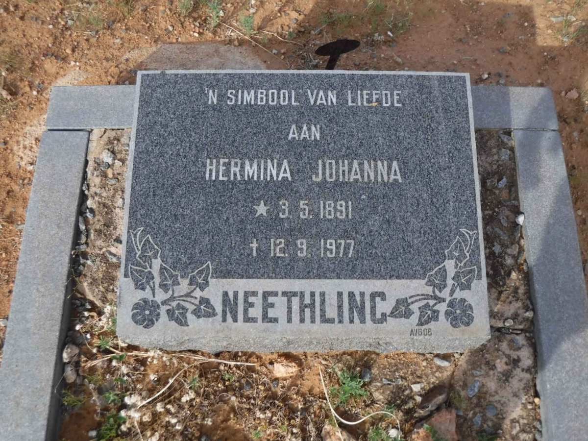 NEETHLING Hermina Johanna 1891-1977