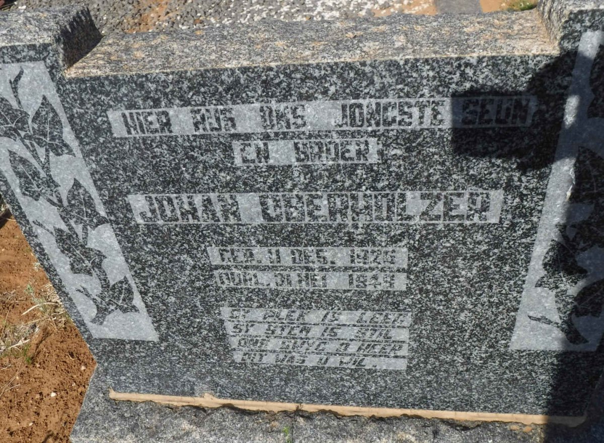 OBERHOLZER Johan 1926-194?