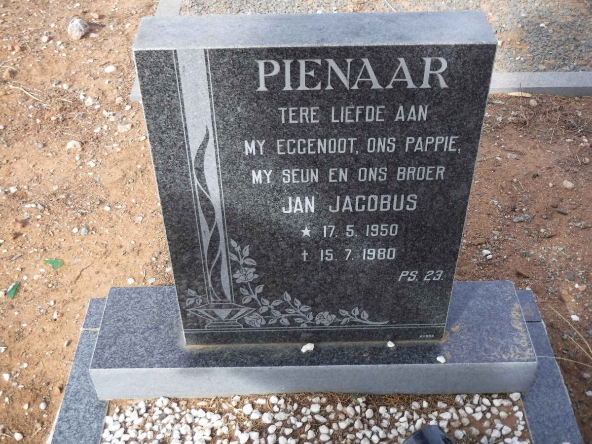 PIENAAR Jan Jacobus 1950-1980