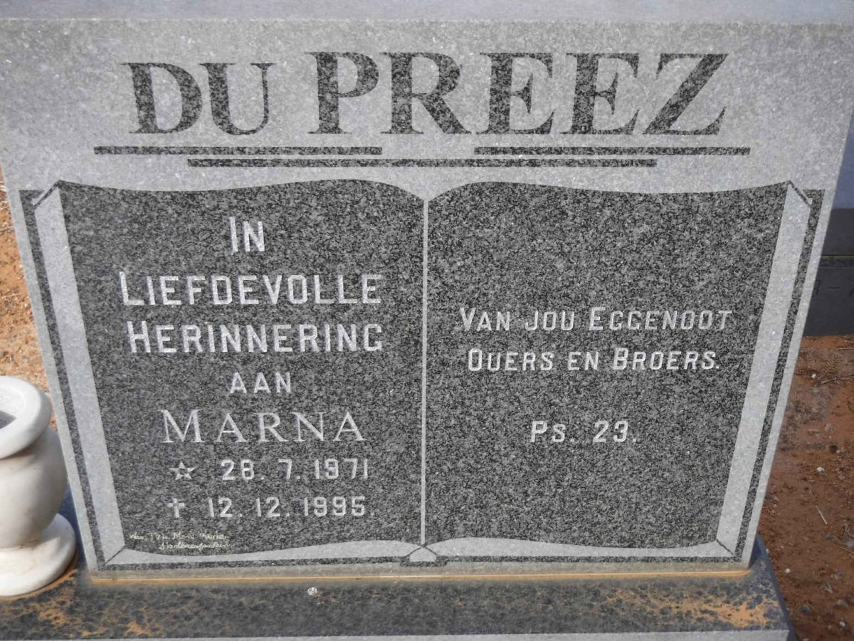 PREEZ Marna, du 1971-1995