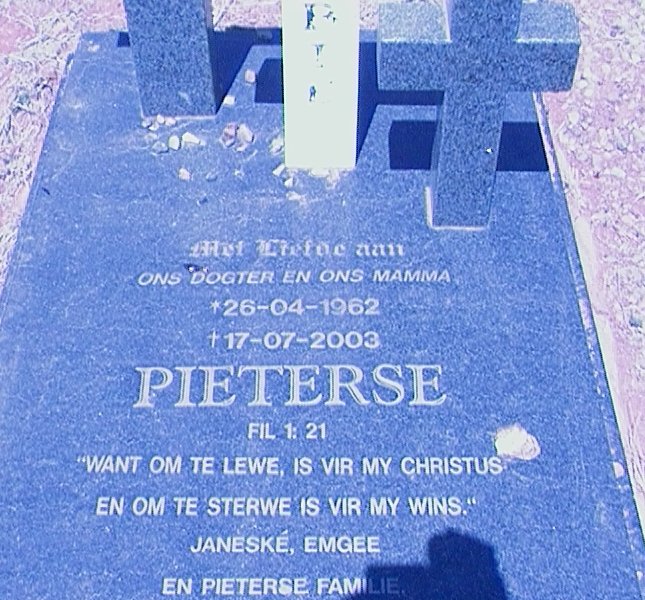 PIETERSE 1962-2003