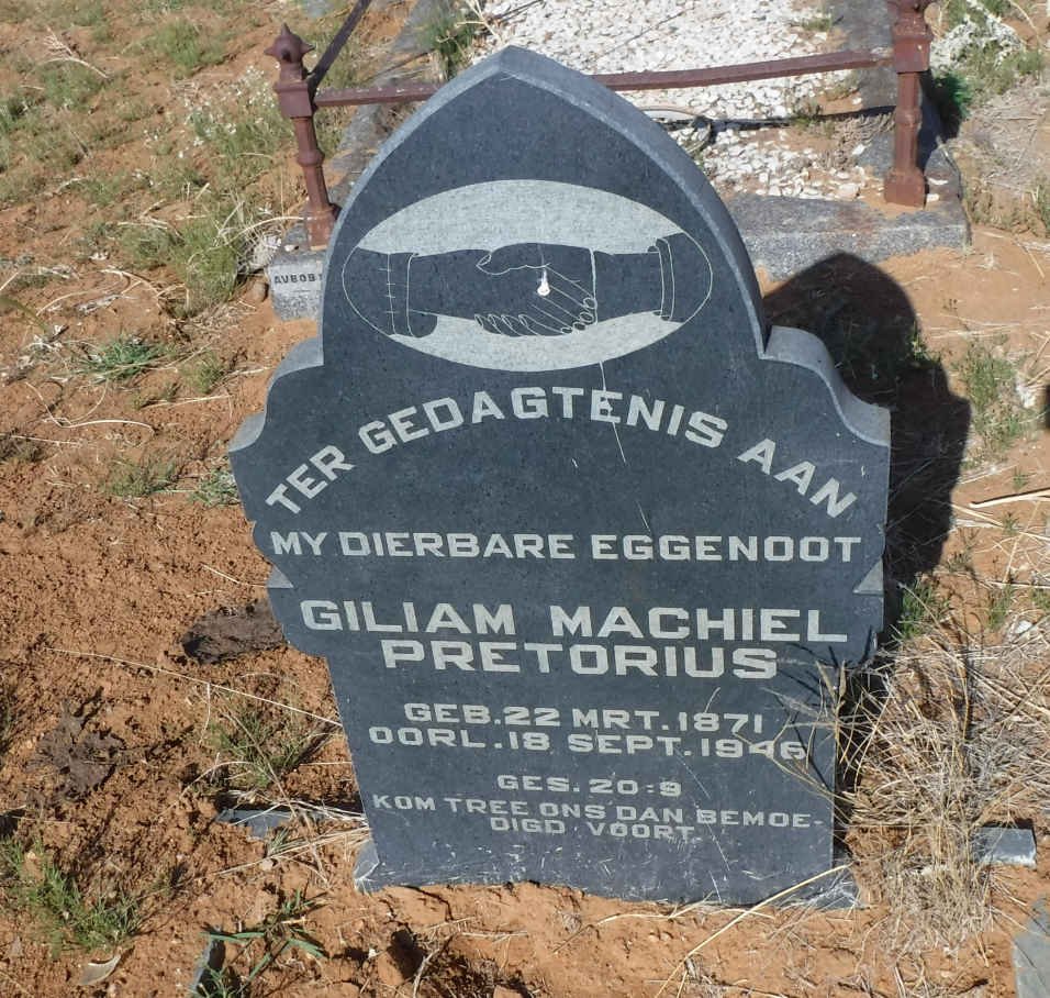 PRETORIUS Giliam Machiel 1871-1946
