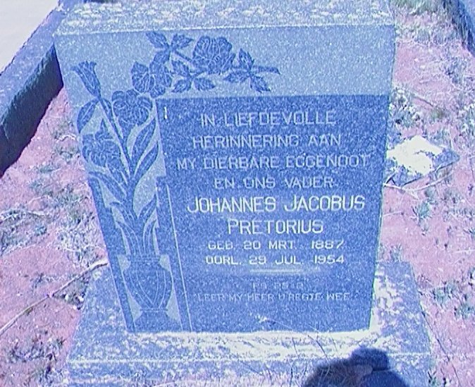 PRETORIUS Johannes Jacobus 1887-1954