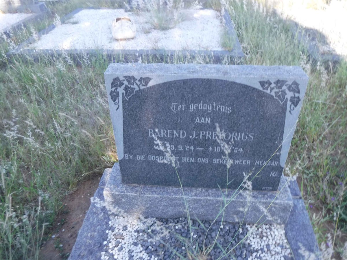 PRETORIUS Barend J. 1924-1964