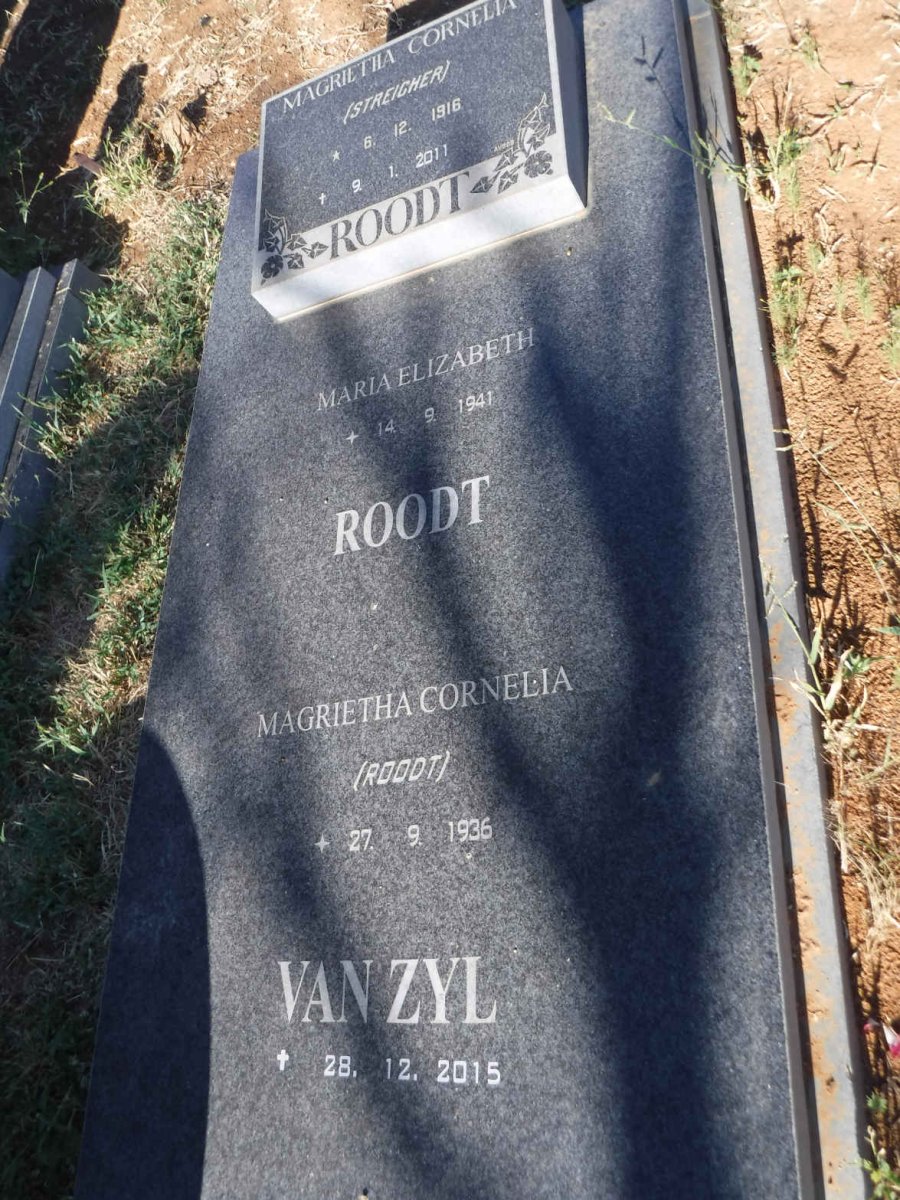 ROODT Magrietha Cornelia nee STEICHER 1916-2011 :: ROODT Maria Elizabeth 1941-