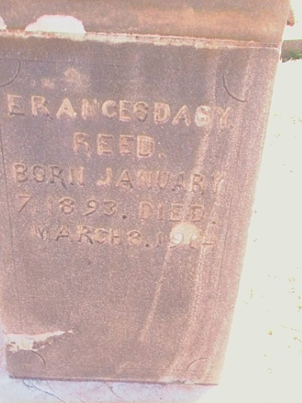 REED Frances Da?y 1893-19?4