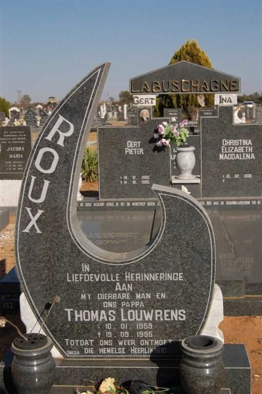 ROUX Thomas Louwrens 1959-1995