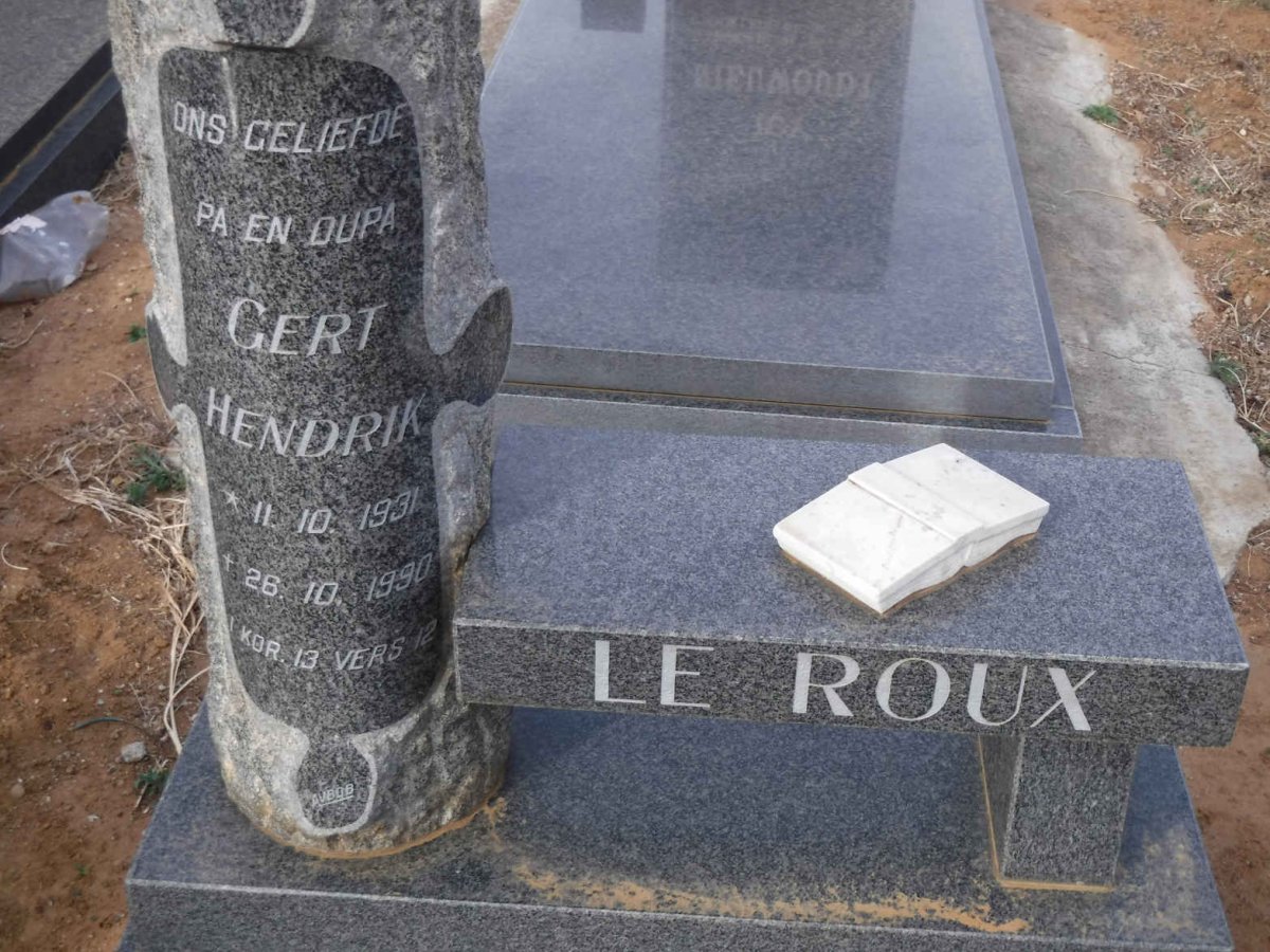 ROUX Gert Hendrik, le 1931-1990