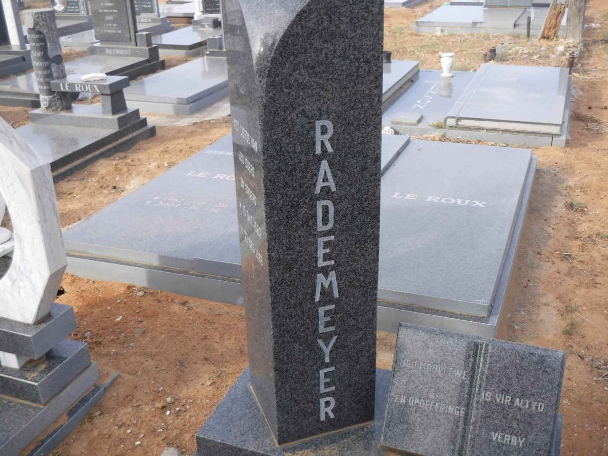 RADEMEYER Danie 1962-1989