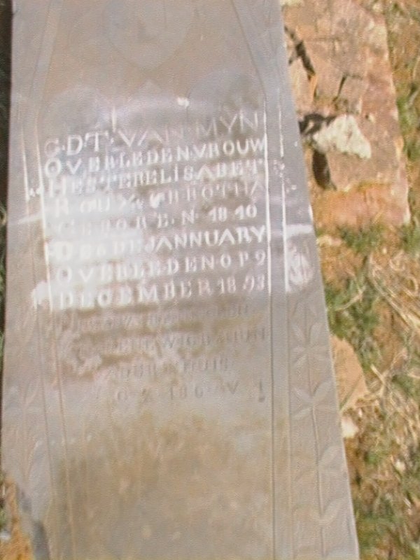 ROUX Hester Elizabeth nee BOTHA 1810-1893