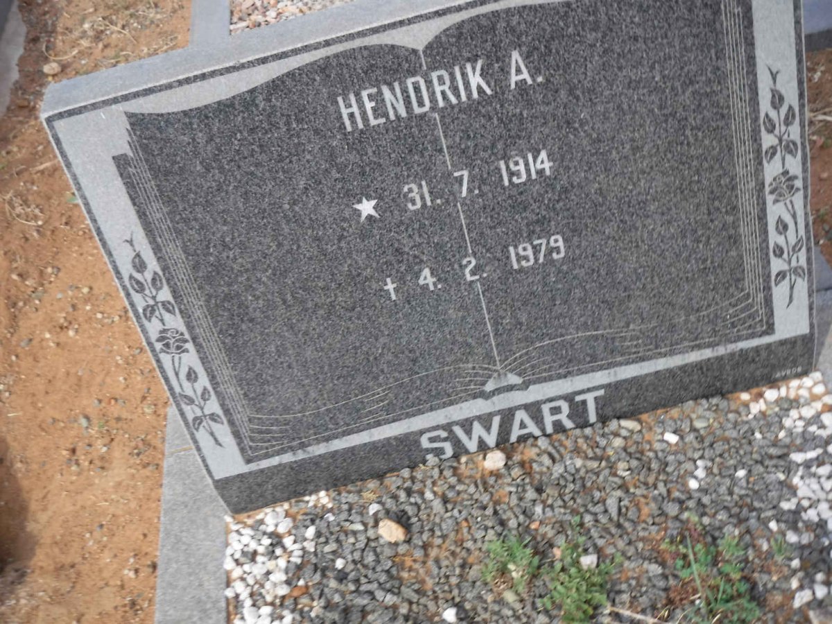 SWART Hendrik A. 1914-1979