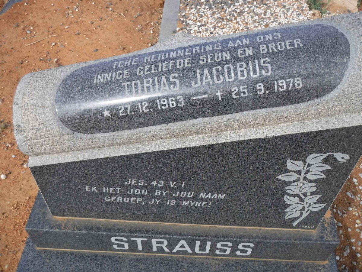STRAUSS Tobias Jacobus 1963-1978