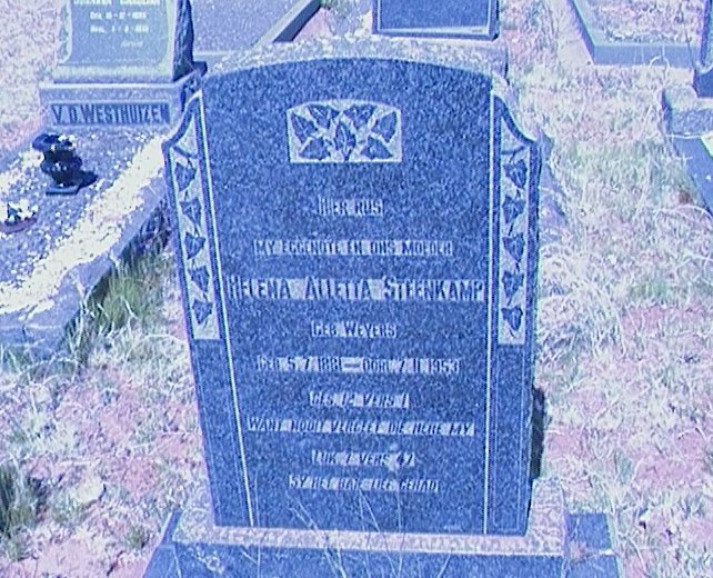 STEENKAMP Helena Aletta nee WEYERS 1881-1953