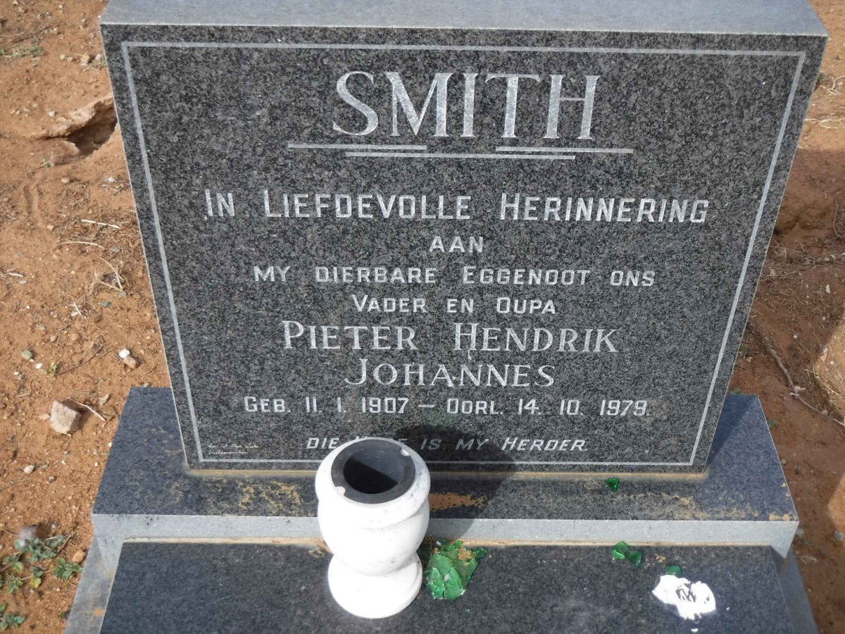 SMITH Pieter Hendrik Johannes 1907-1979