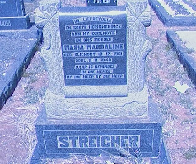 STREICHER Maria Magdaline nee BLIGNOUT 1901-1940
