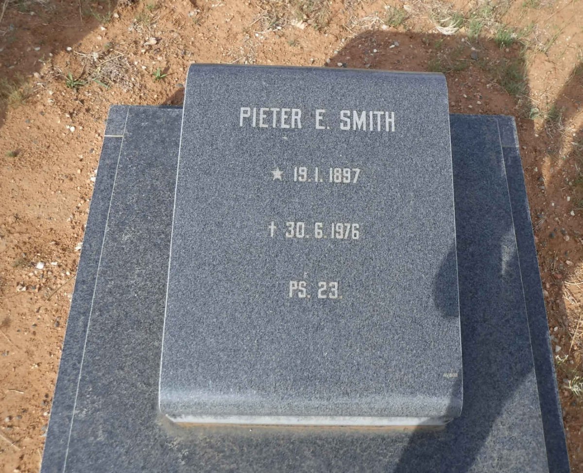 SMITH Pieter E. 1897-1976