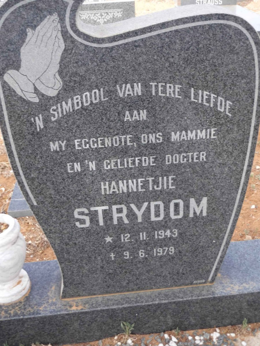 STRYDOM Hannetjie 1943-1979