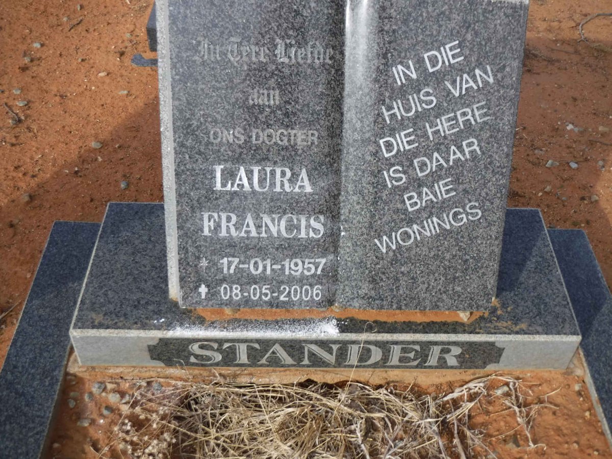 STANDER Laura Francis 1957-2006