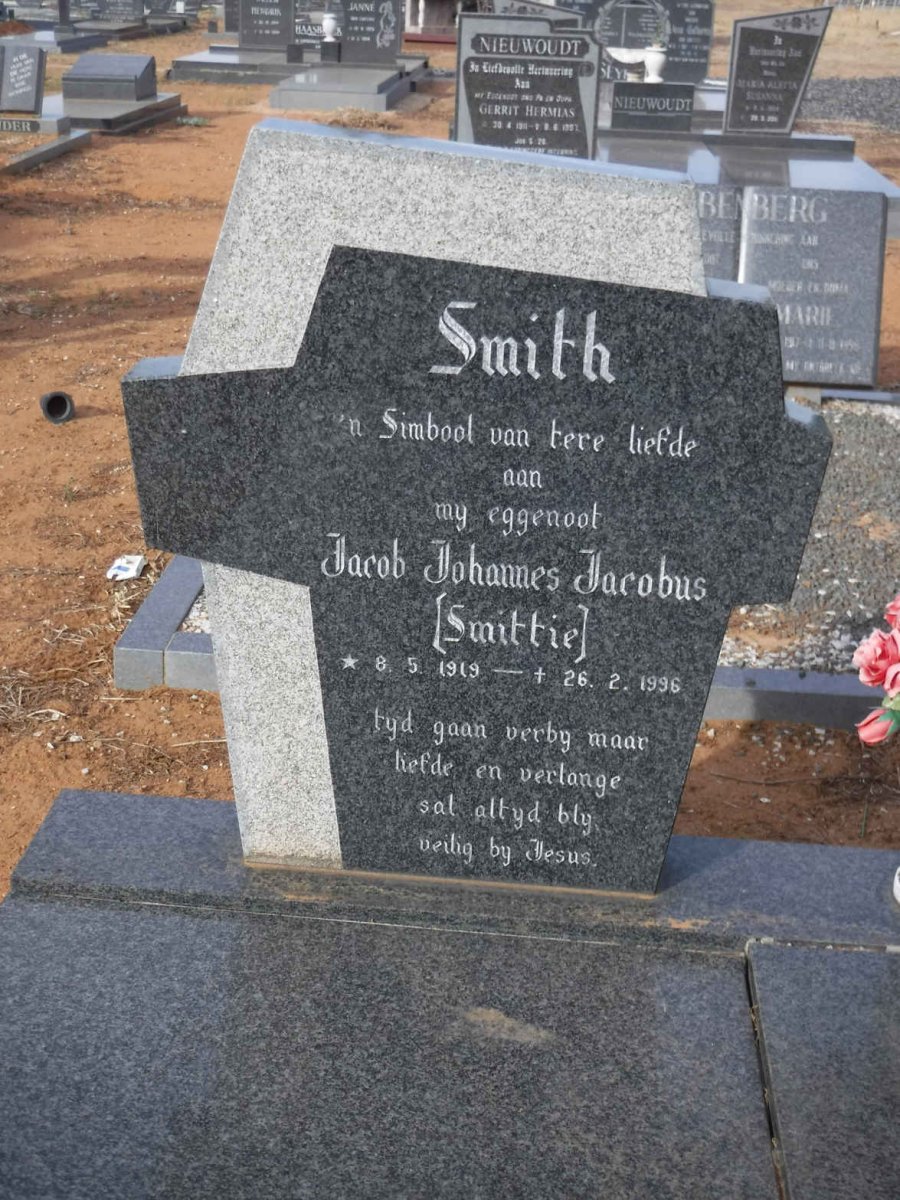 SMITH Jacob Johannes Jacobus 1919-1996 &amp; Aletta Martha RANSBY 1928-