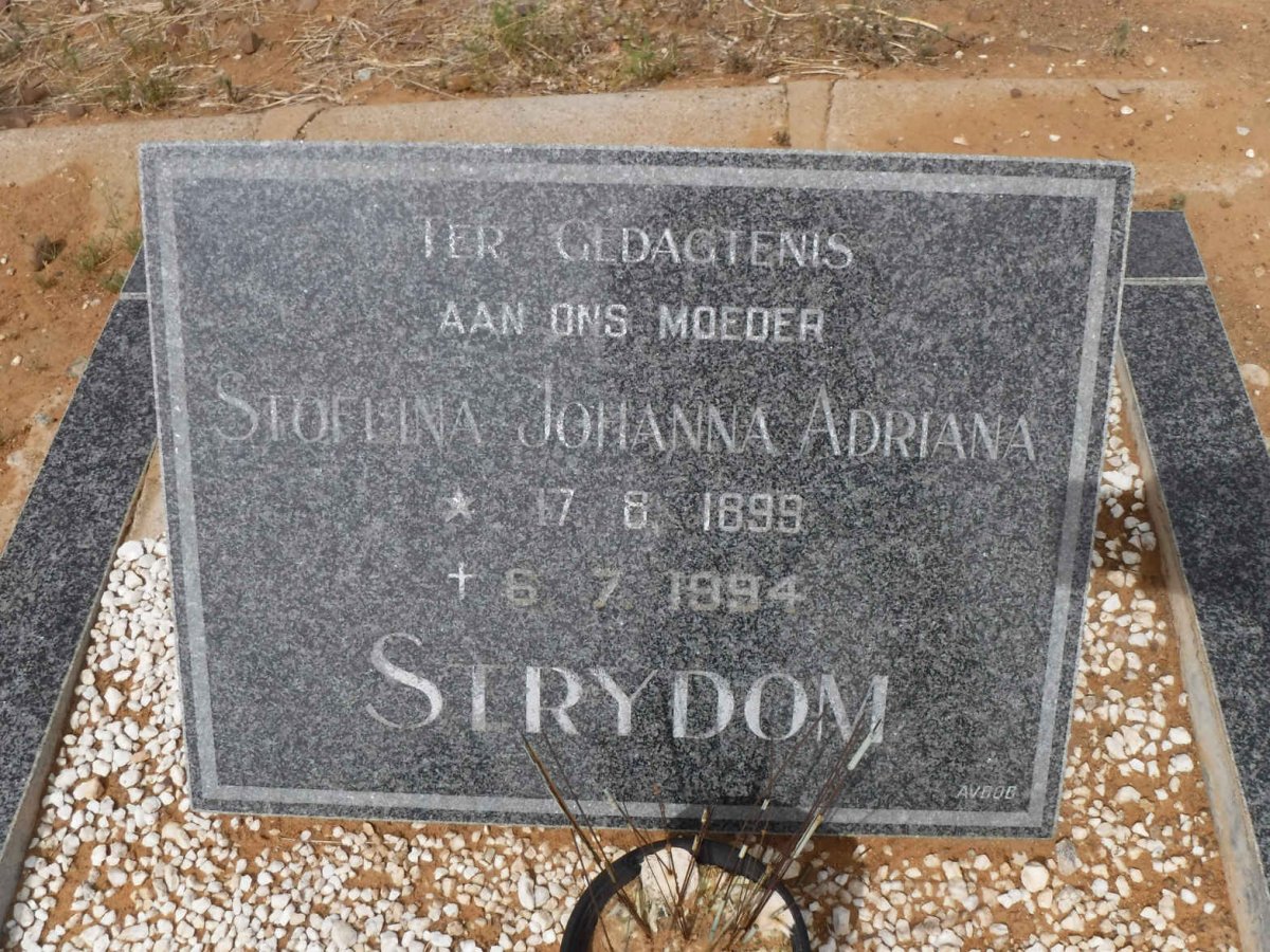 STRYDOM Stoflina Johanna Adriana 1899-1994