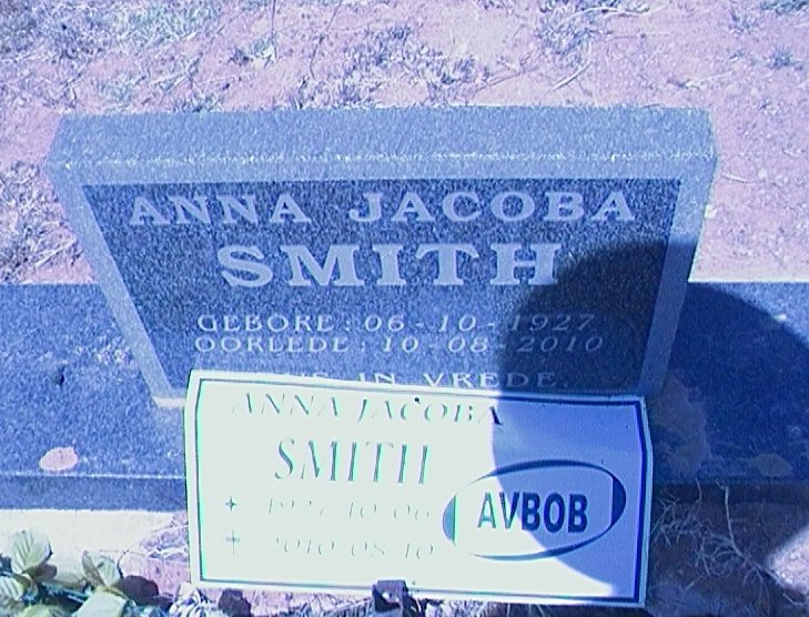 SMITH Anna Jacoba 1927-2010