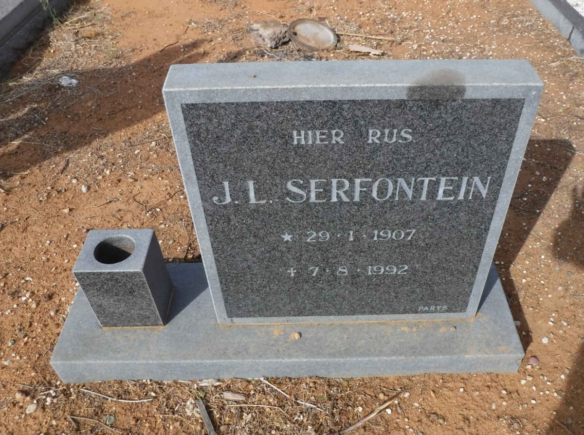 SERFONTEIN J.L. 1907-1992