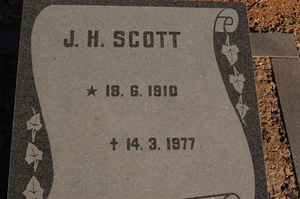 SCOTT J.H. 1910-1977