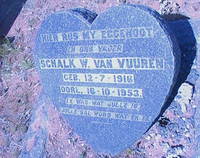 VUUREN Schalk W., van 1916-1953