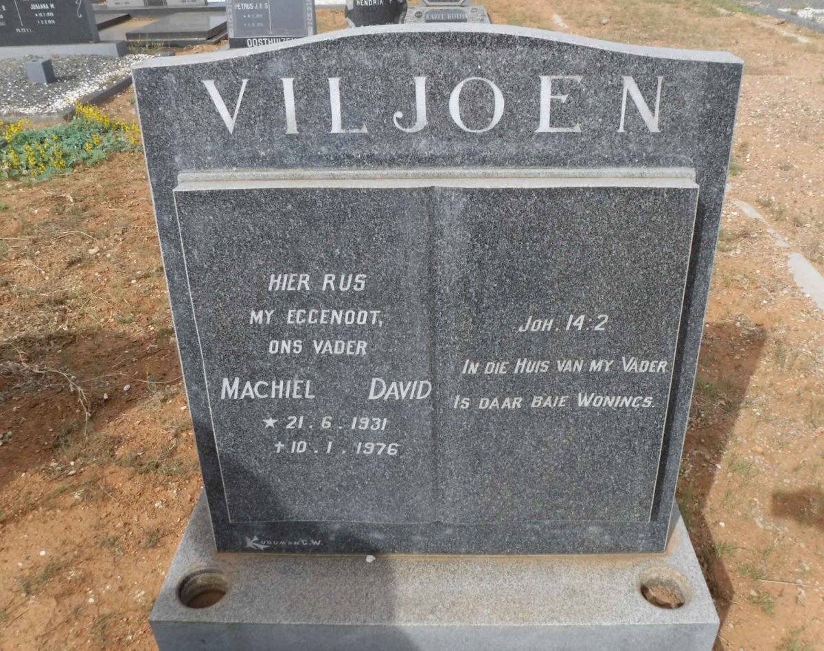 VILJOEN Machiel David 1931-1976