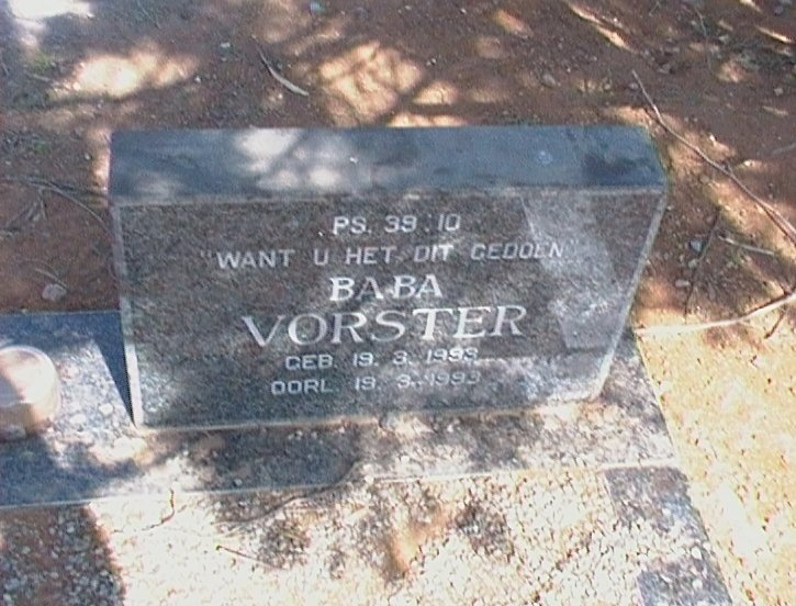 VORSTER Baba -1993