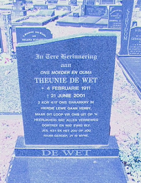 WET Theunie, de 1911-2001