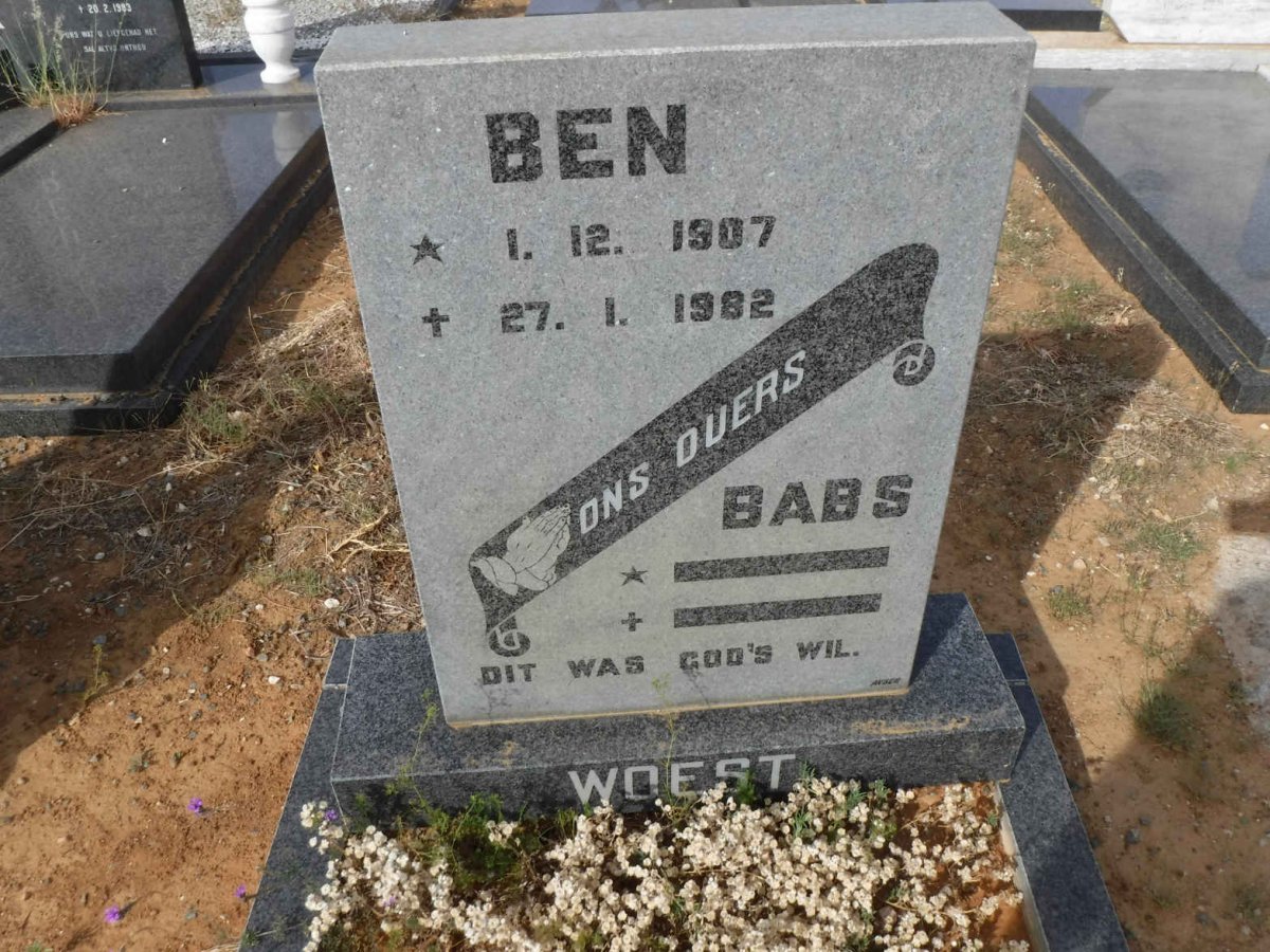 WOEST Ben 1907-1982 &amp; Babs