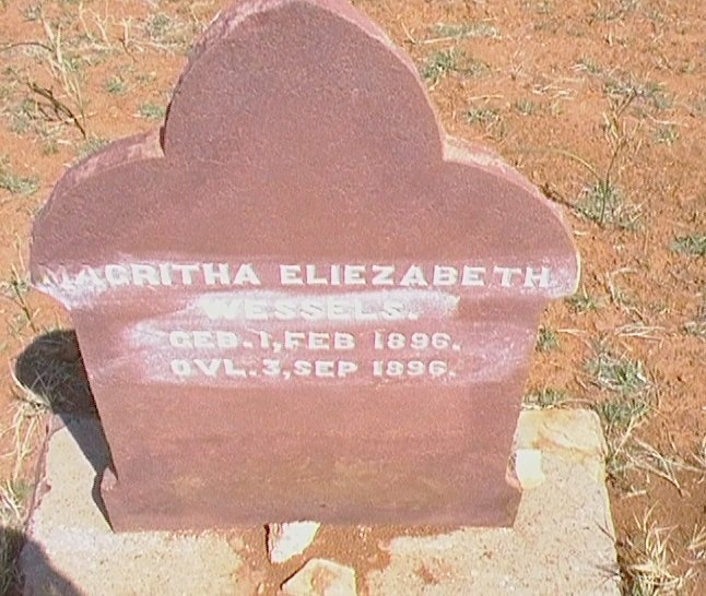 WESSELS Magritha Eliezabeth 1896-1896