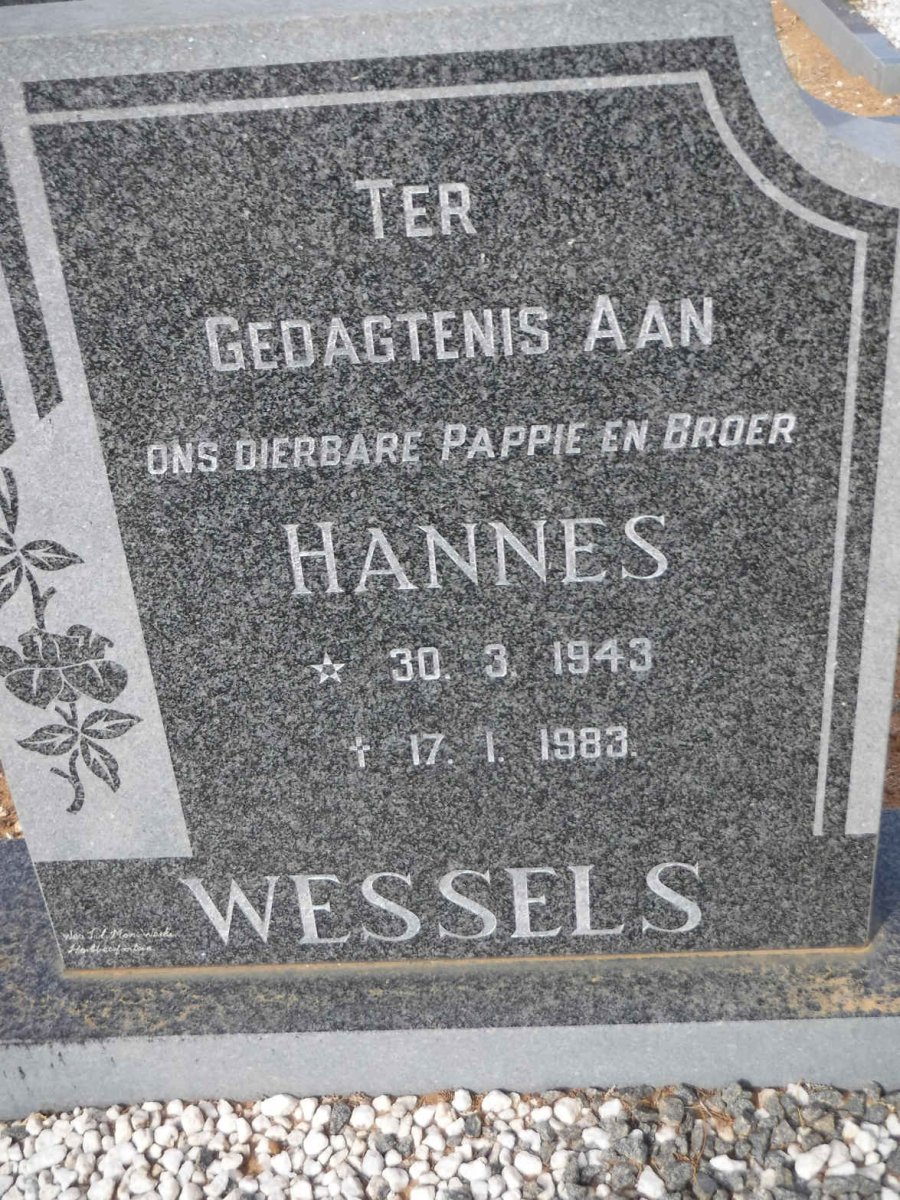 WESSELS Hannes 1943-1983