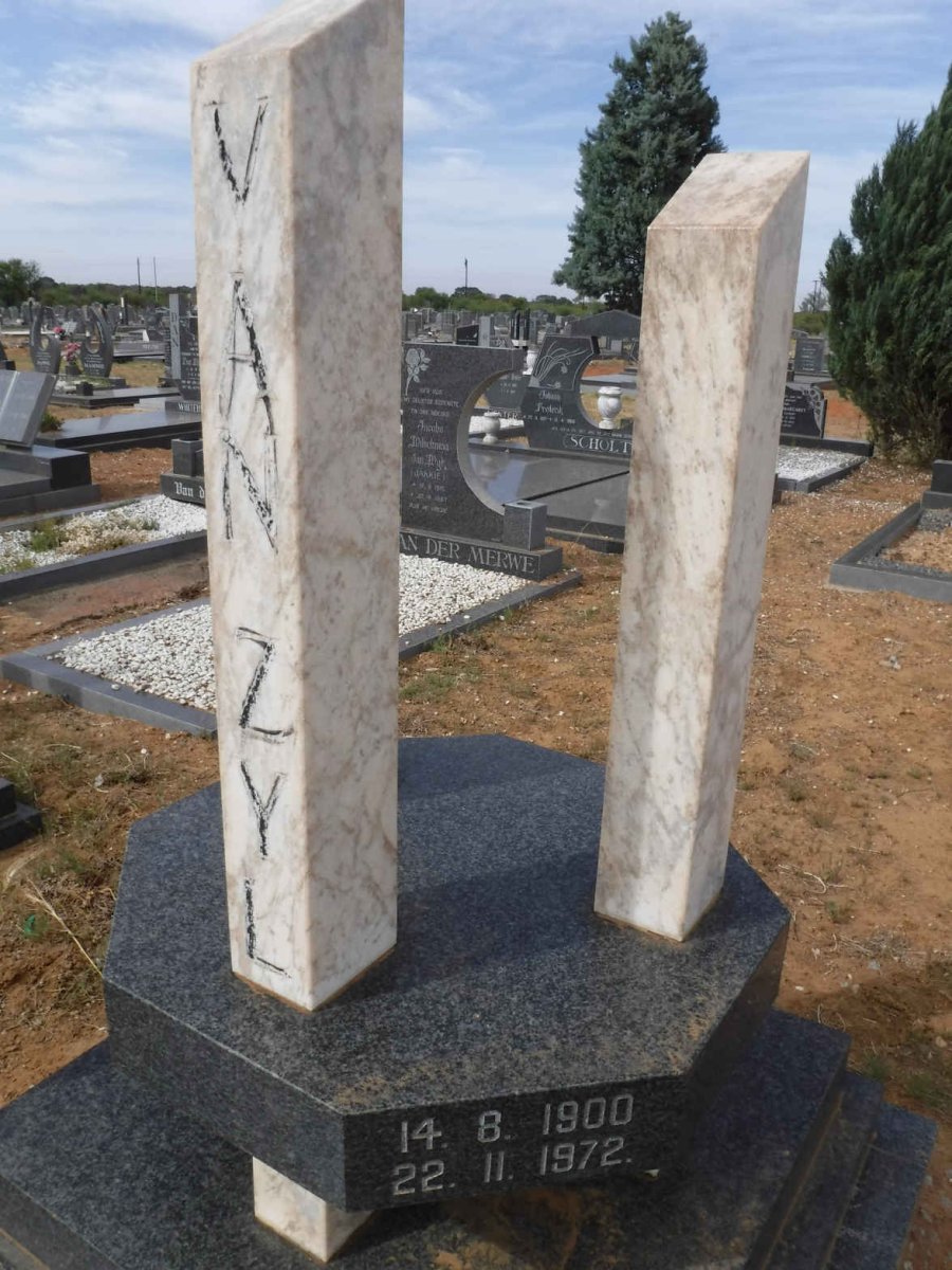 ZYL Gerhardus Petrus, van 1899-1989 &amp; Jacoba Susanna Johanna NEL 1900-1972