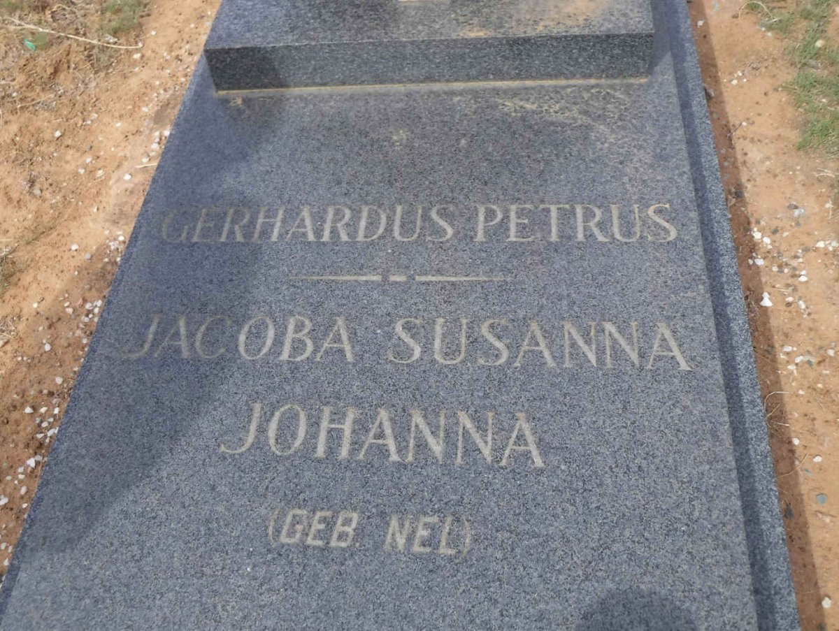 ZYL Gerhardus Petrus, van 1899-1989 &amp; Jacoba Susanna Johanna NEL 1900-1972