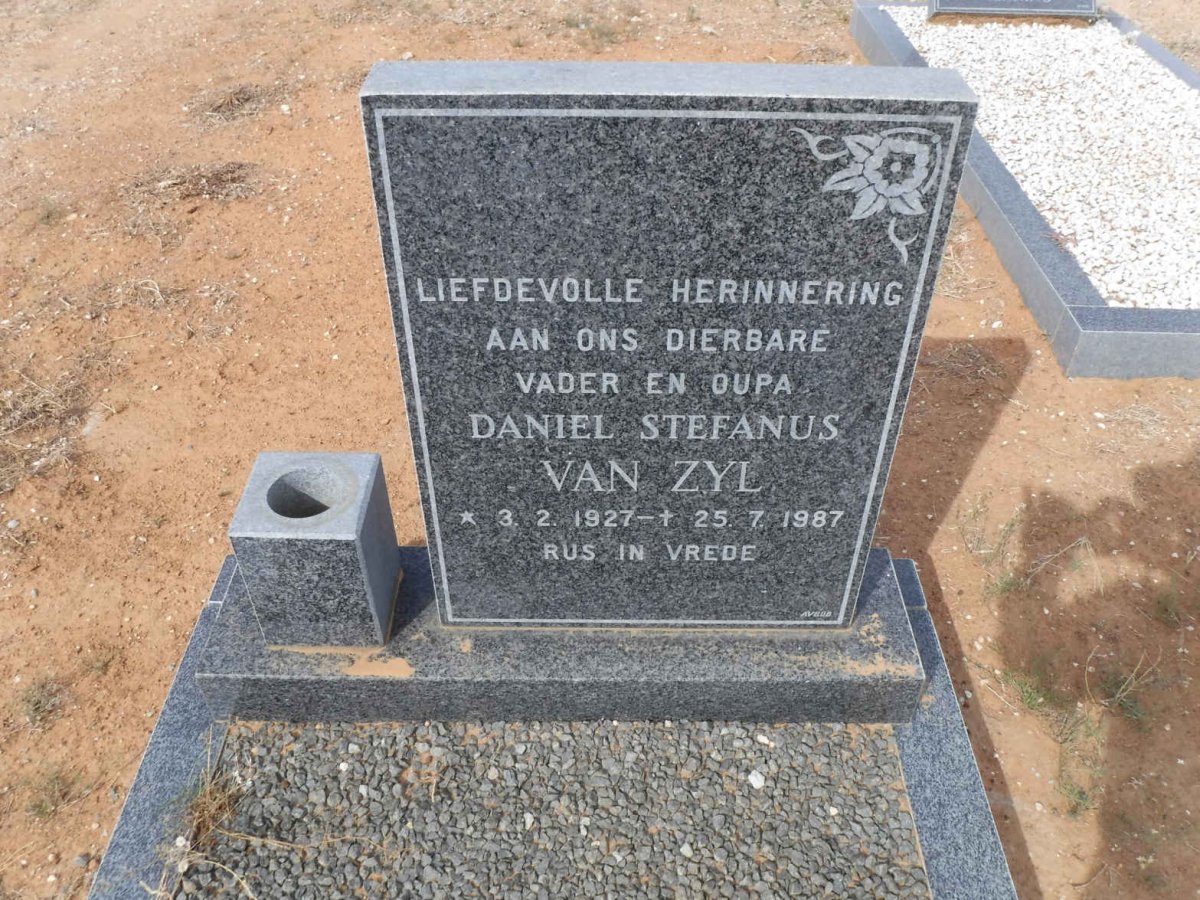 ZYL Daniel Stefanus, van 1927-1987