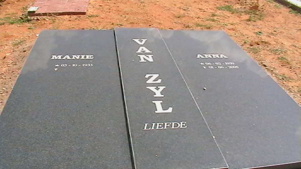 ZYL Manie, van 1930- &amp; Anna 1939-2005