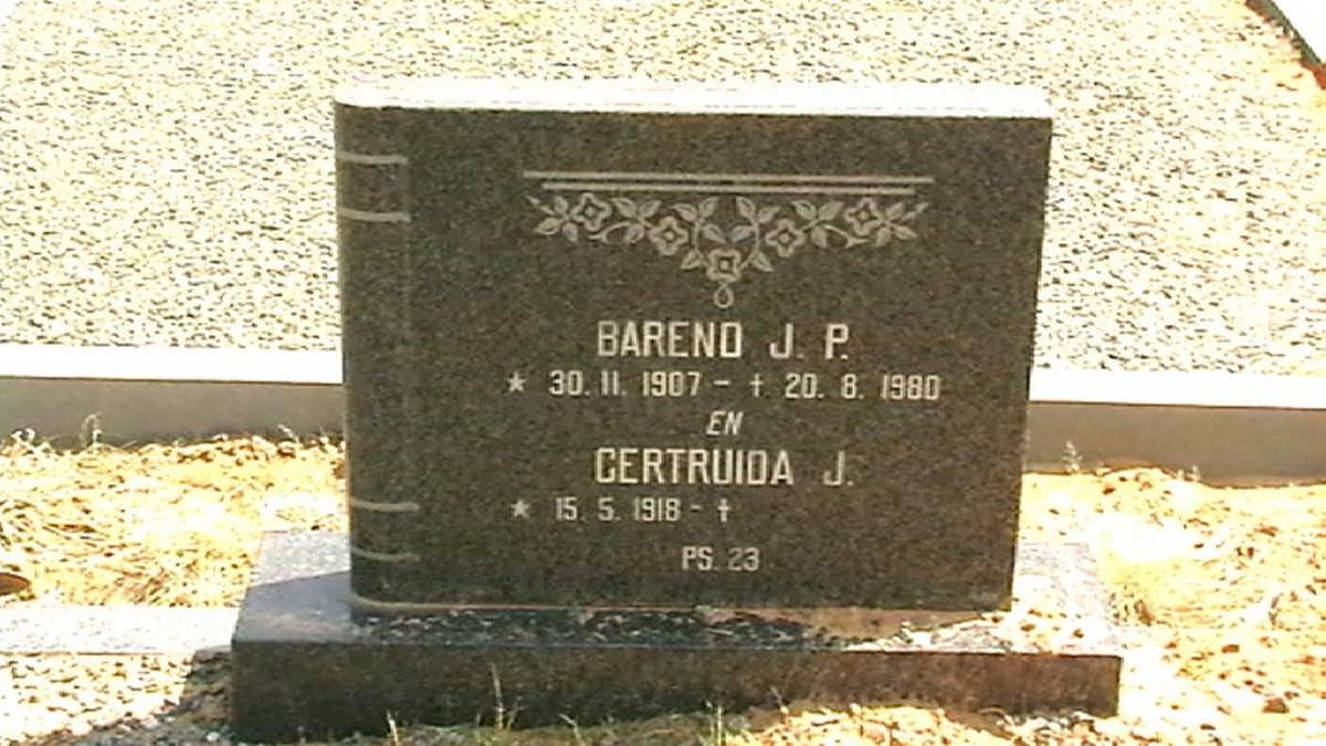 ? Barend J.P. 1907-1980 &amp; Gertruida J. 1918-