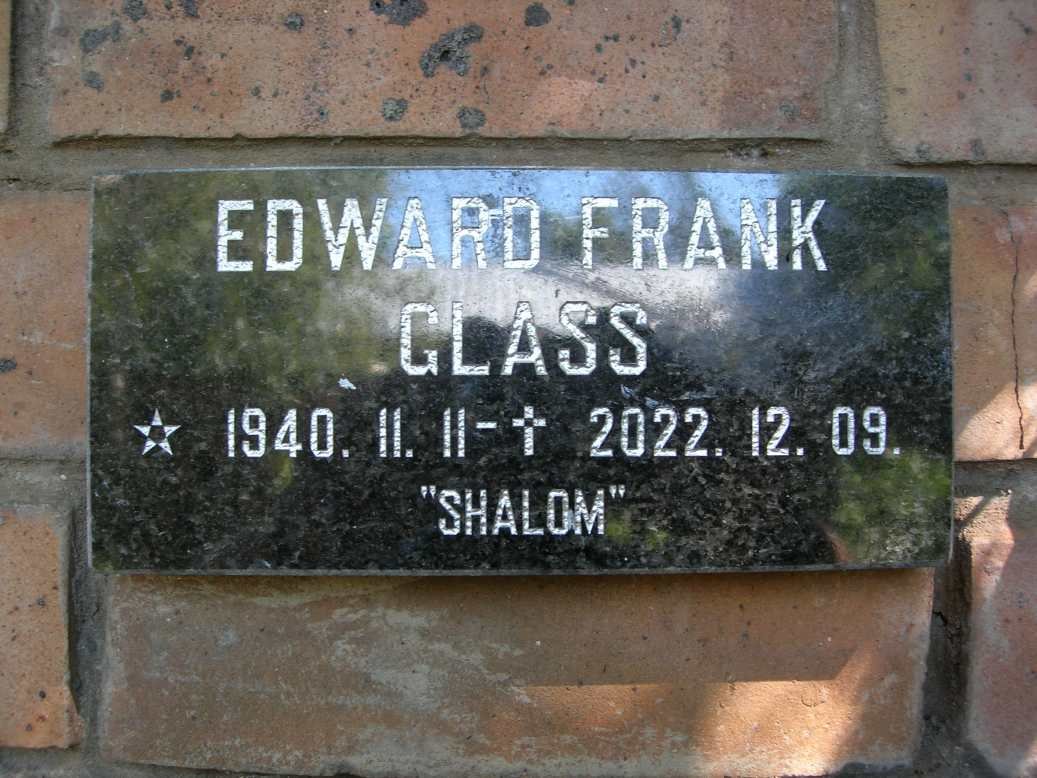 GLASS Edward Frank 1940-2022