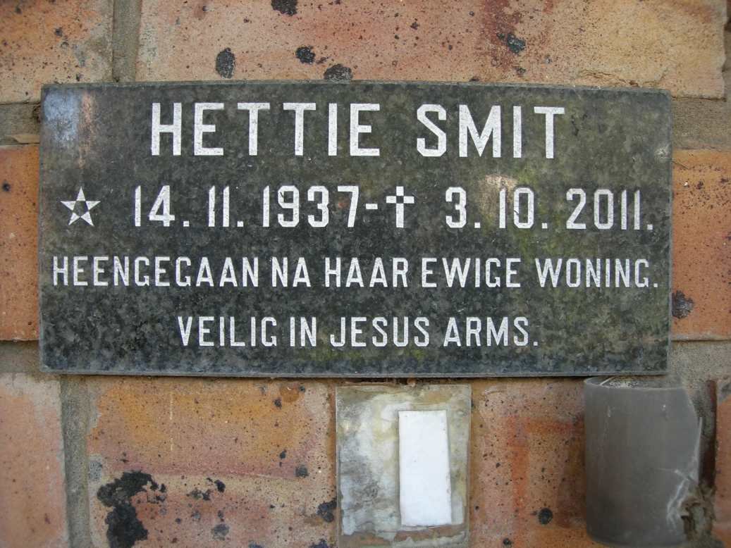 SMIT Hettie 1937-2011