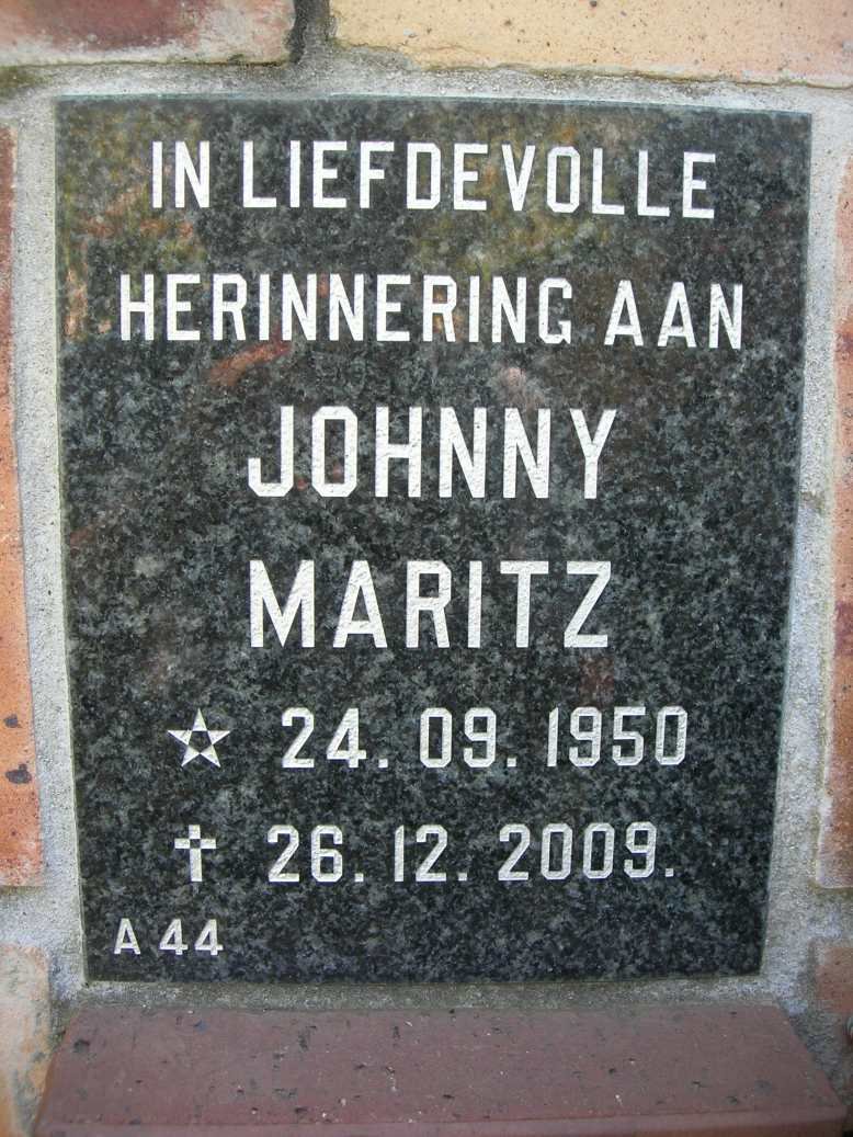 MARITZ Johnny 1950-2009