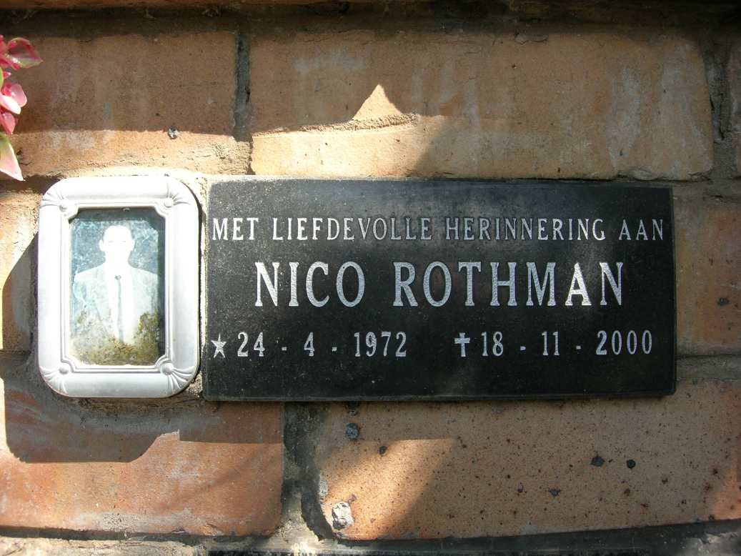 ROTHMAN Nico 1972-2000