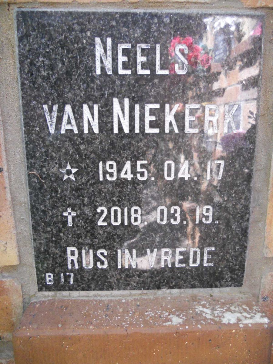 NIEKERK Neels, van 1945-2018